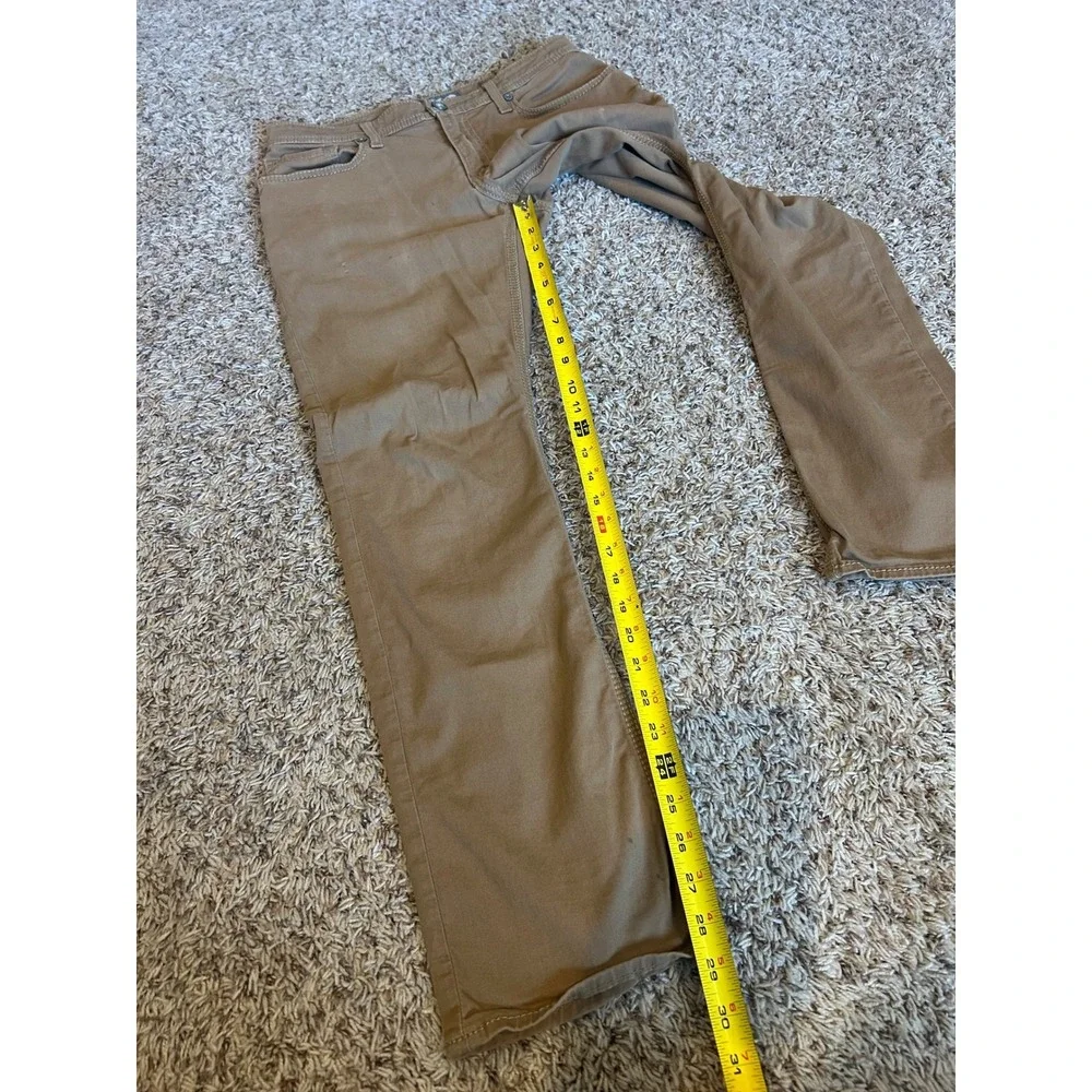 BKE Jake Jeans‎ Mens 30S Khaki Straight Leg Mid Rise Button Closure 99 Cotton